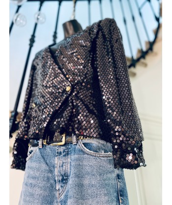 Veste croisée à sequins votre