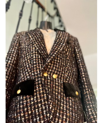 Veste / Blazer façon tweed irisé Profitez des Offres !