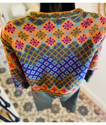 Cardigan avec gros boutons dorés pas cher