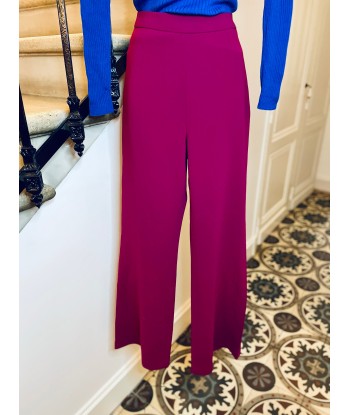 Pantalon taille haute fuchsia basket pas cher