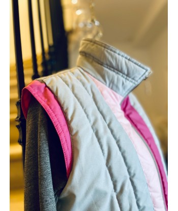 Blouson sans manche gris et rose acheter en ligne