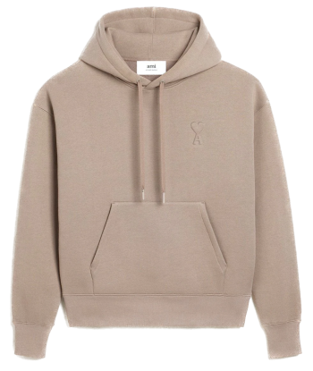 AMI PARIS - HOODIE ADC TON-SUR-TON LIGHT TAUPE shop