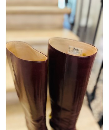 Bottes en cuir glacé acajou 🤎 Venez découvrir notre 