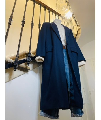 Manteau long bleu marine Economisez 