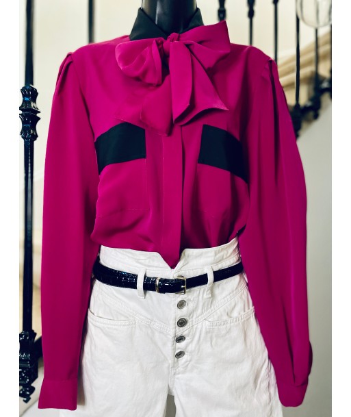 Blouse fuchsia et noire Toutes les collections ici